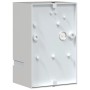 Aplique de exterior de acero inoxidable plateado