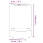 Lámpara de pared de exterior aluminio fundido negro