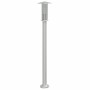 Lámpara de suelo de exterior acero inoxidable plateado 100 cm