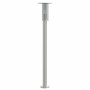 Lámpara de suelo de exterior acero inoxidable plateado 100 cm