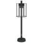 Lámpara de suelo de exterior acero inoxidable negro 60 cm