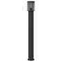Lámparas de suelo exterior 3 uds acero inoxidable negro 110 cm