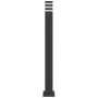 Lámparas de suelo de exterior 3 unidades aluminio negro 110 cm