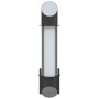 Aplique de exterior de acero inoxidable negro