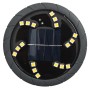 Luces solares suelo jardín con pico tierra blanco cálido 12 uds