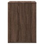 Cajonera de esquina madera ingeniería marrón roble 60x41x58 cm