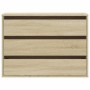 Cajonera de esquina madera ingeniería roble Sonoma 80x41x58 cm