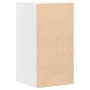 Cajonera de esquina madera de ingeniería blanca 40x41x76 cm