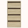 Cajonera de esquina madera ingeniería roble Sonoma 40x41x76 cm
