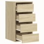 Cajonera de esquina madera ingeniería roble Sonoma 40x41x76 cm