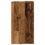 Cómoda de esquina madera de ingeniería envejecida 40x41x76 cm