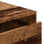 Cómoda de esquina madera de ingeniería envejecida 40x41x76 cm