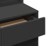 Tocador con espejo negro 80x41x144,5 cm