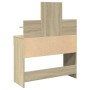 Tocador con LED color roble Sonoma 100x40x130 cm