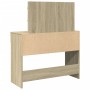 Tocador con luces LED color roble Sonoma 100x40x120 cm