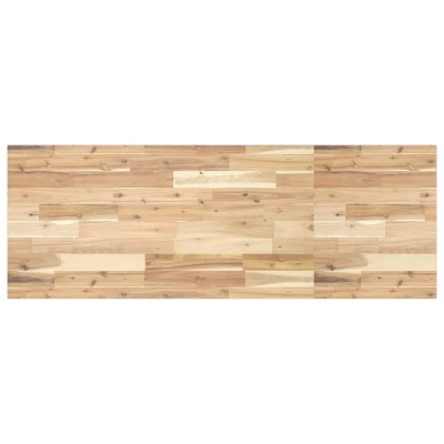 Encimera tocador de baño madera acacia sin tratar 160x50x2 cm