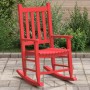 Mecedora para niños madera maciza de álamo roja