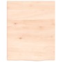 Estante de lavabo de pared de acero y madera maciza de roble