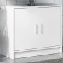 Armario para lavabo madera de ingeniería blanco 63x29x55 cm