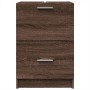 Armario de lavabo madera de ingeniería marrón roble 40x37x59 cm