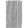 Armario de lavabo madera de ingeniería gris Sonoma 59x37x59 cm