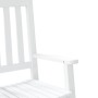 Mecedoras para niños 2 uds madera maciza de álamo blancas