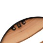 Reloj de pared hierro y madera de olivo marrón Ø35 cm