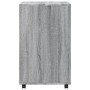 Armario con ruedas madera de ingeniería gris Sonoma 60x48x81 cm