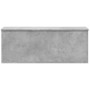 Caja de almacenaje madera ingeniería gris hormigón 90x35x35 cm