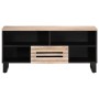 Mueble de TV madera maciza de mango 100x34x46 cm