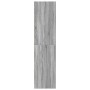 Armario de madera de ingeniería gris Sonoma 80x50x200 cm