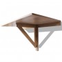 Mesa plegable de pared color roble 100x60 cm
