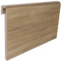 Mesa plegable de pared color roble 100x60 cm