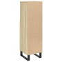 Armario de baño madera contrachapada roble Sonoma 30x30x100 cm