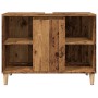 Mueble de baño madera de ingeniería envejecida 80x33x60 cm