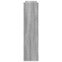 Carro de almacenaje estrecho 4 niveles madera gris Sonoma