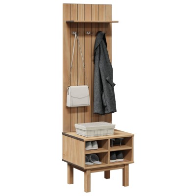 Mueble de recibidor OTTA madera maciza de pino 50x40x160 cm