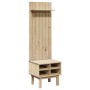 Mueble de recibidor OTTA madera maciza de pino 50x40x160 cm