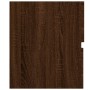 Set de muebles baño 2 pzas madera contrachapada marrón roble