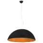 Lámpara colgante negro y dorado E27 Ø70 cm
