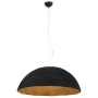 Lámpara colgante negro y dorado E27 Ø70 cm