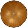 Lámpara colgante negro y dorado E27 Ø70 cm