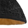 Lámpara colgante negro y dorado E27 Ø70 cm