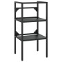 Estructura de lavabo de hierro negro 40x38x83 cm