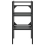 Estructura de lavabo de hierro negro 40x38x83 cm
