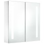 Mueble de baño con espejo LED 60x14x62 cm