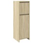 Juego de muebles de baño 4 pzas contrachapada roble Sonoma