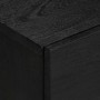 Aparador de madera de ingeniería negro 40x33x75 cm