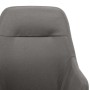 Silla mecedora de tela gris claro