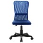 Silla de oficina de tela de malla azul 44x52x100 cm